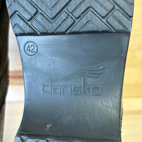 DANSKO Multicolor Genuine Leather Professional Clogs Starbursts EU42 US W11.5 - Picture 2 of 8